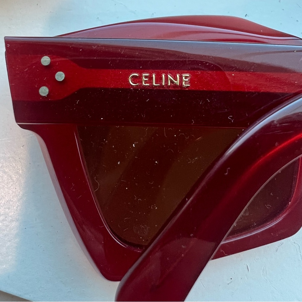 Celine red sunglasses